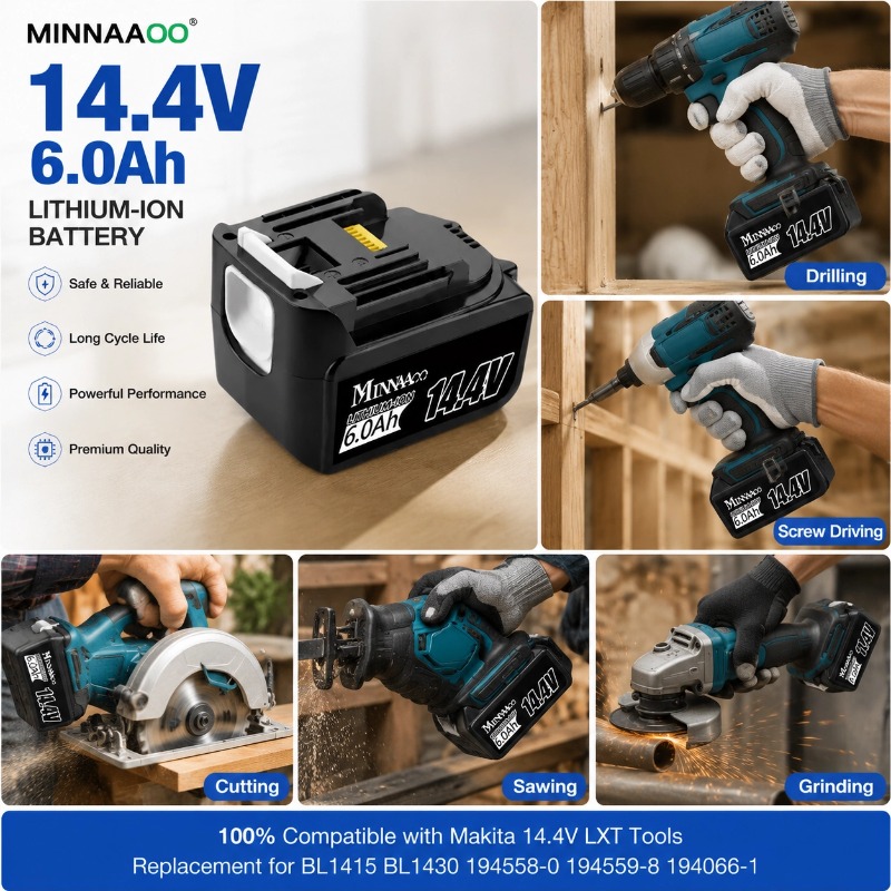 Batería de Repuesto Recargable - Makita Drill Hp1640 reseña y precio